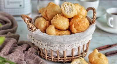 Bolinho de chuva salgado sem ovo
