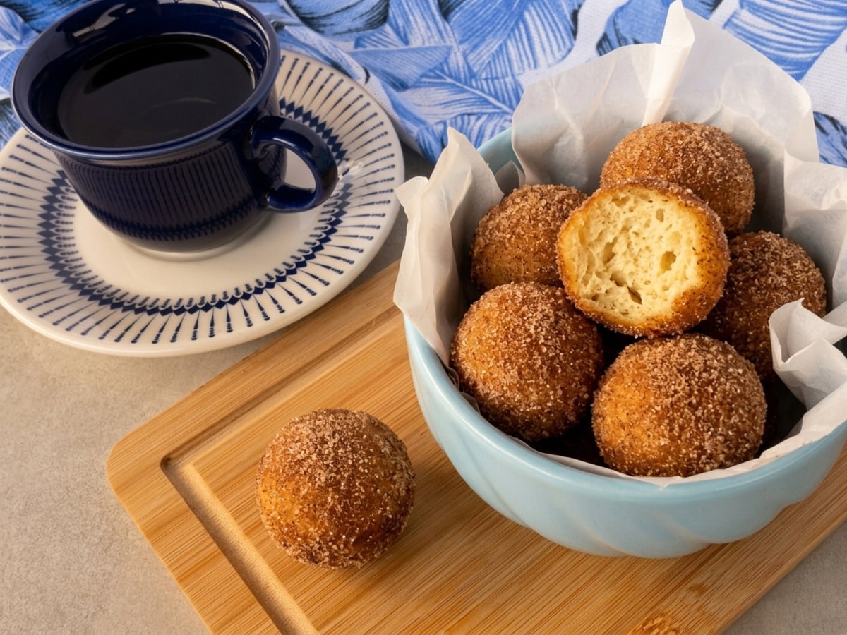 Bolinho de chuva sem glúten e sem lactose
