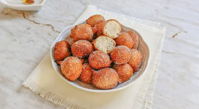 Bolinho de chuva sem leite e sem ovo
