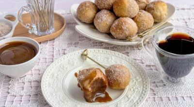 Bolinho de chuva sem ovo na air fryer