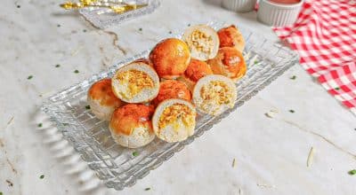 Bolinho de farinha de arroz recheado