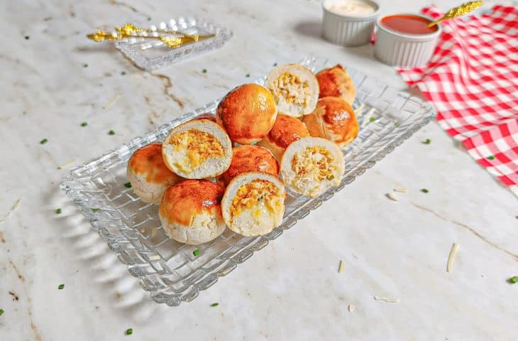 Bolinho de farinha de arroz recheado