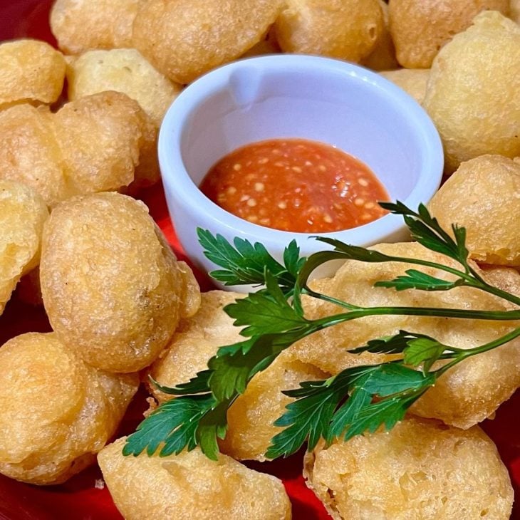 Bolinho de frango chinês