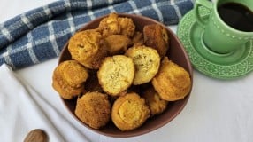 Bolinho de fubá frito