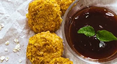 Bolinho de inhame vegano