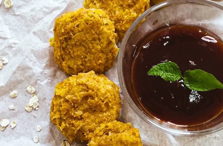 Bolinho de inhame vegano