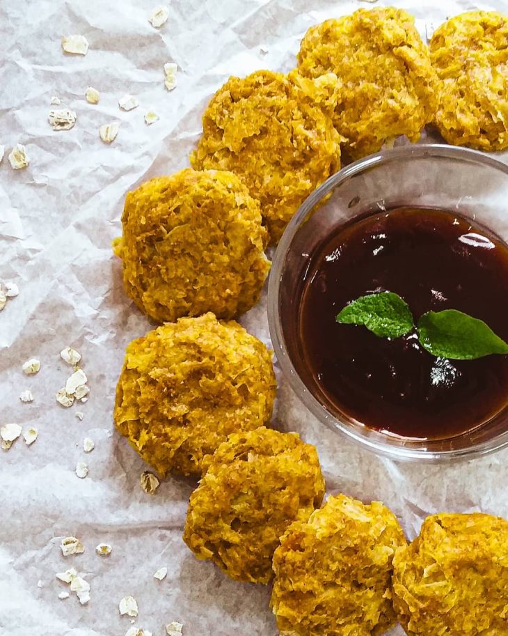 Bolinho de inhame vegano