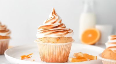 Bolinho de laranja, aveia e chia