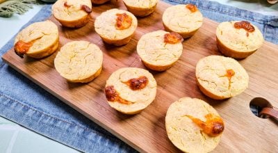 Bolinho de mandioca com queijo
