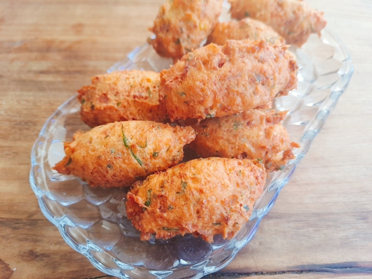 Bolinho de milho com bacon