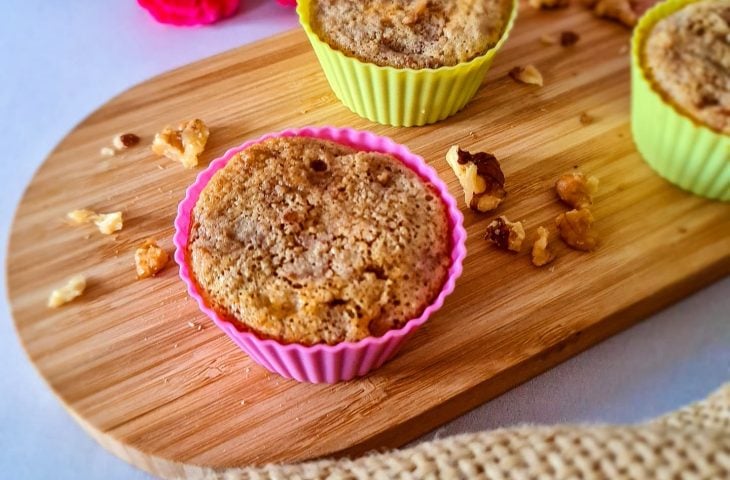 Bolinho de nozes low carb