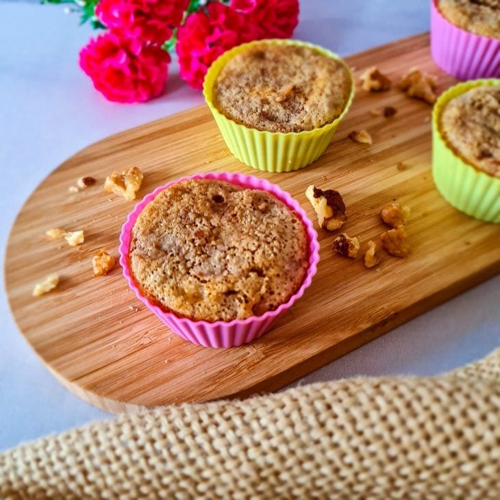 Bolinho de nozes low carb