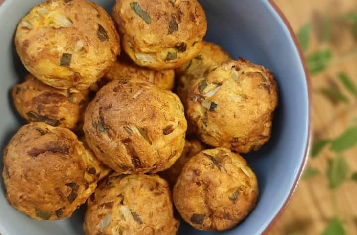 Bolinho de peixe na airfryer