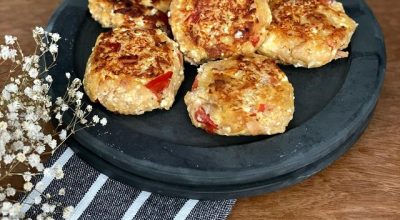Bolinho de ricota com atum