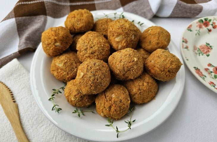 Bolinho de soja em grãos