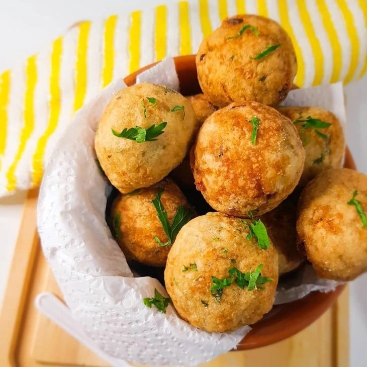 Bolinho de tilápia com batata