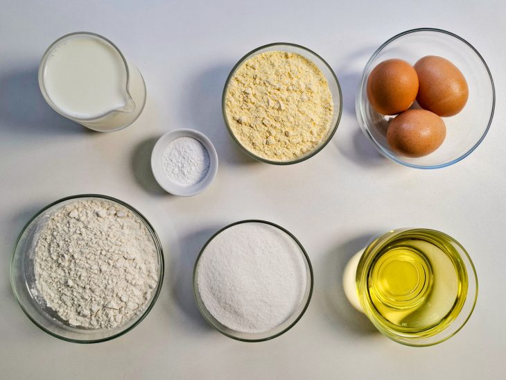 Ingredientes para a receita reunidos.