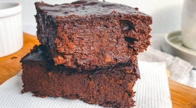 Bolo brownie de banana