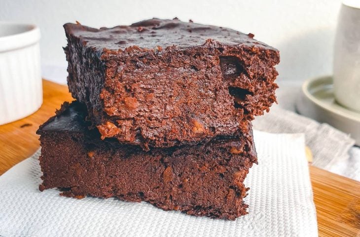 Bolo brownie de banana