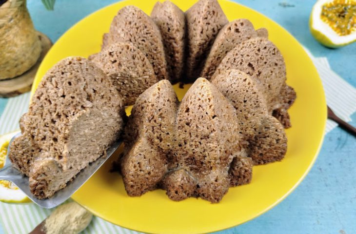 Bolo com farinha de maracujá