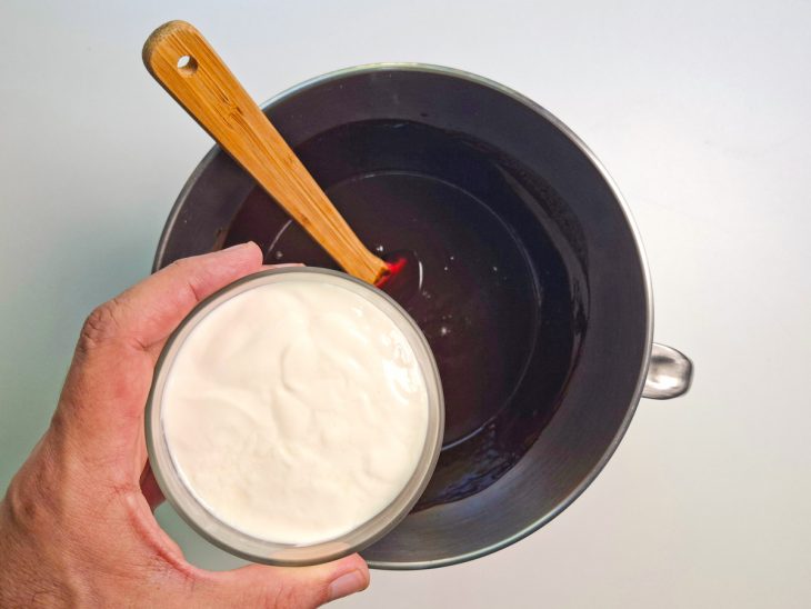 Creme de leite adicionado à massa.