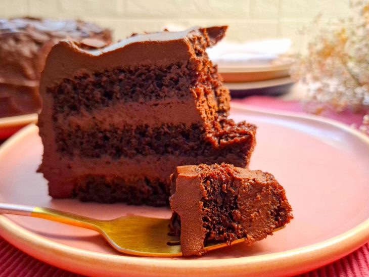 Bolo da Matilda servido.