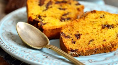 Bolo de abóbora com chocolate