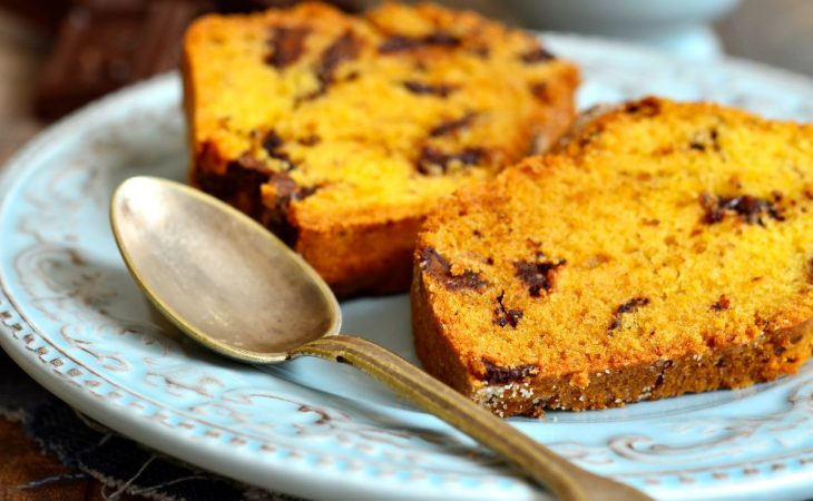 Bolo de abóbora com chocolate