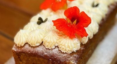 Bolo de abóbora e cream cheese