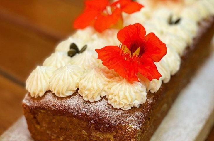 Bolo de abóbora e cream cheese