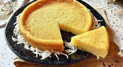 Bolo de aipim de liquidificador