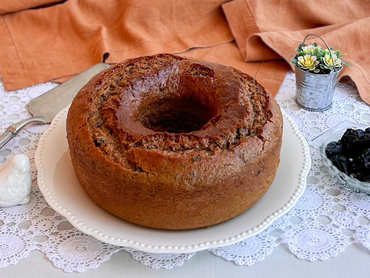 Bolo de ameixa de liquidificador