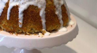 Bolo de amêndoas com iogurte