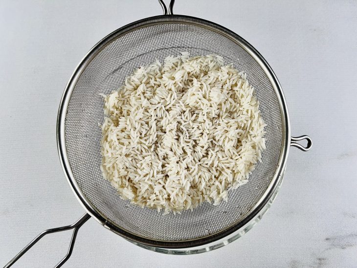 Arroz escorrido.