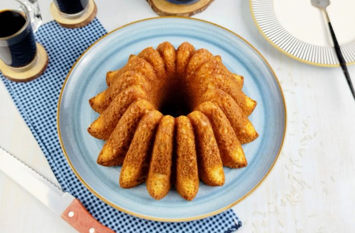 Bolo de arroz cru prático