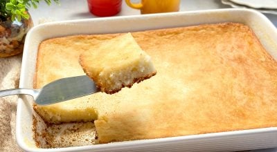 Bolo de arroz sem leite