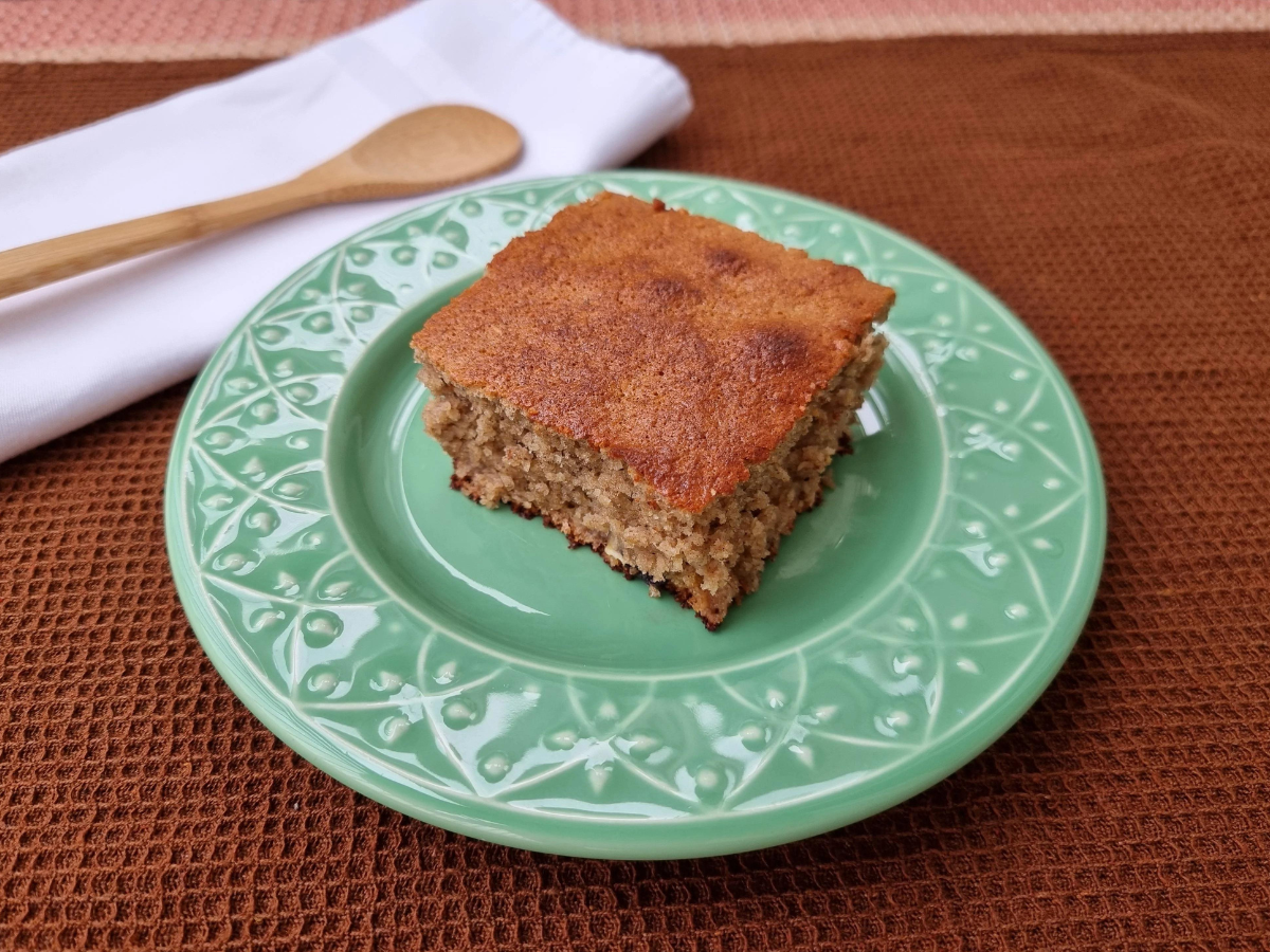 Bolo de banana com aveia fácil