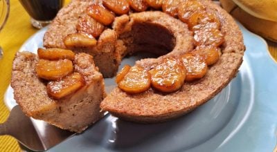 Bolo de banana com aveia simples