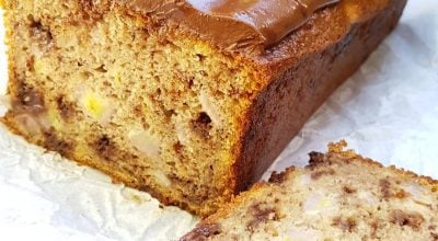 Bolo de banana com buttermilk