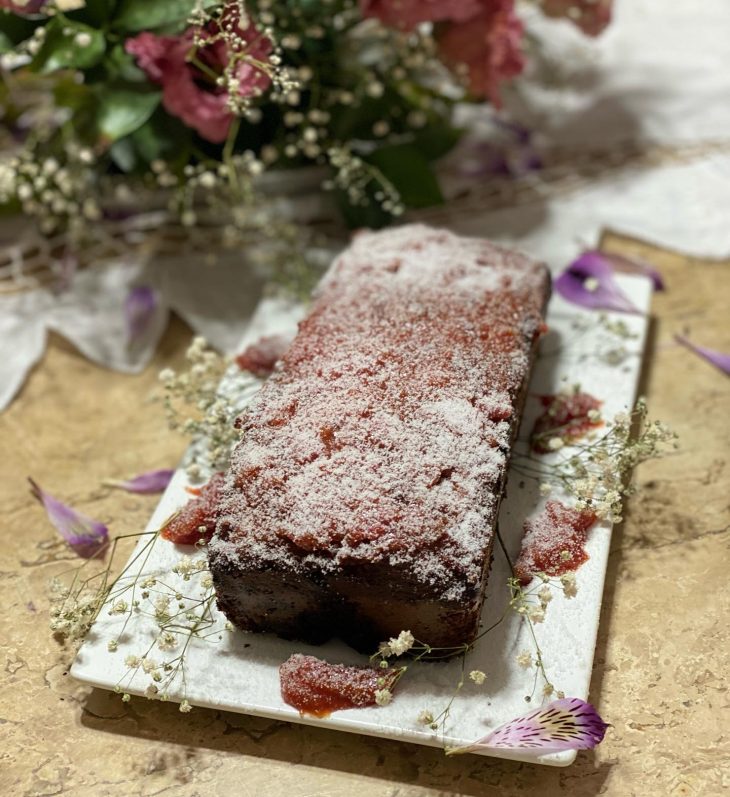 Bolo de banana com goiabada