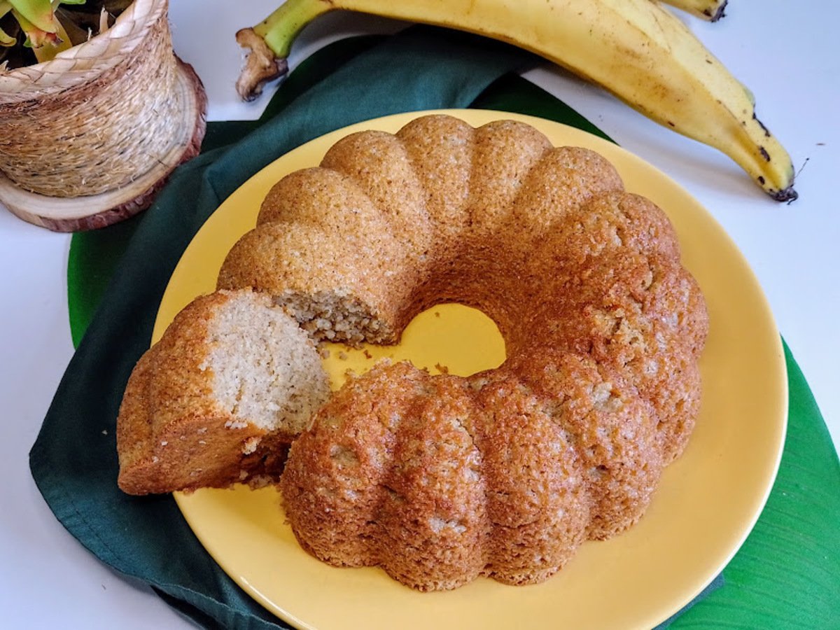 Bolo de banana-da-terra