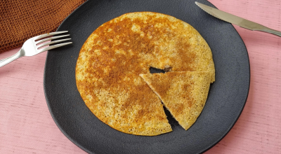Bolo de banana de frigideira