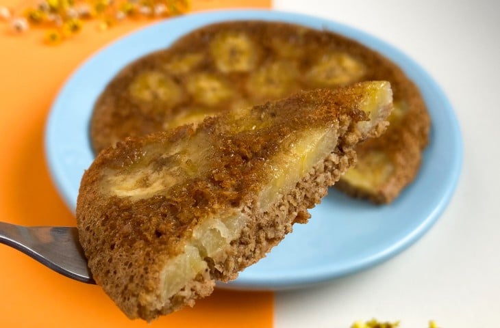 Bolo de banana de frigideira fit