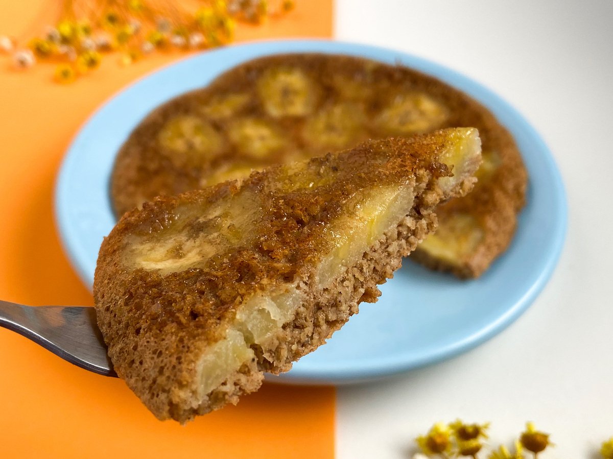 Bolo de banana de frigideira fit