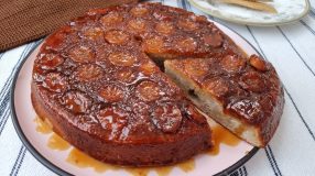 Bolo de banana de liquidificador