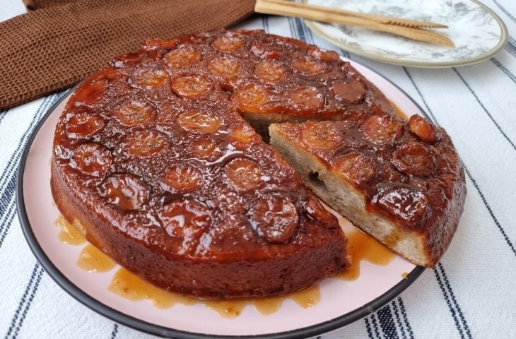 Bolo de banana de liquidificador