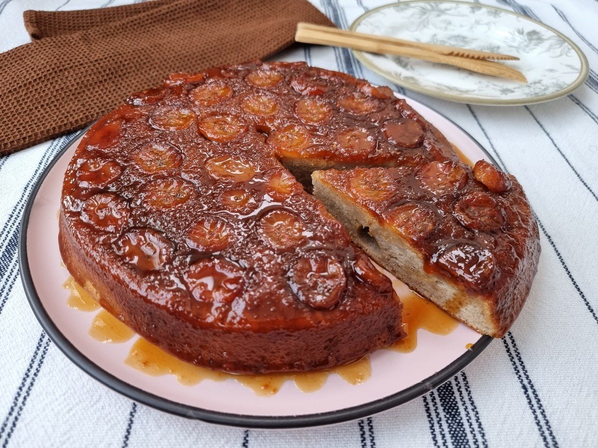 Bolo de banana de liquidificador