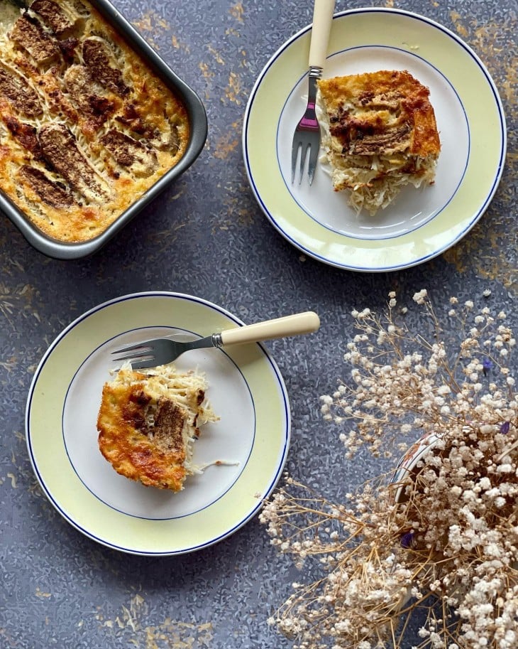 Bolo de banana e coco sem farinha