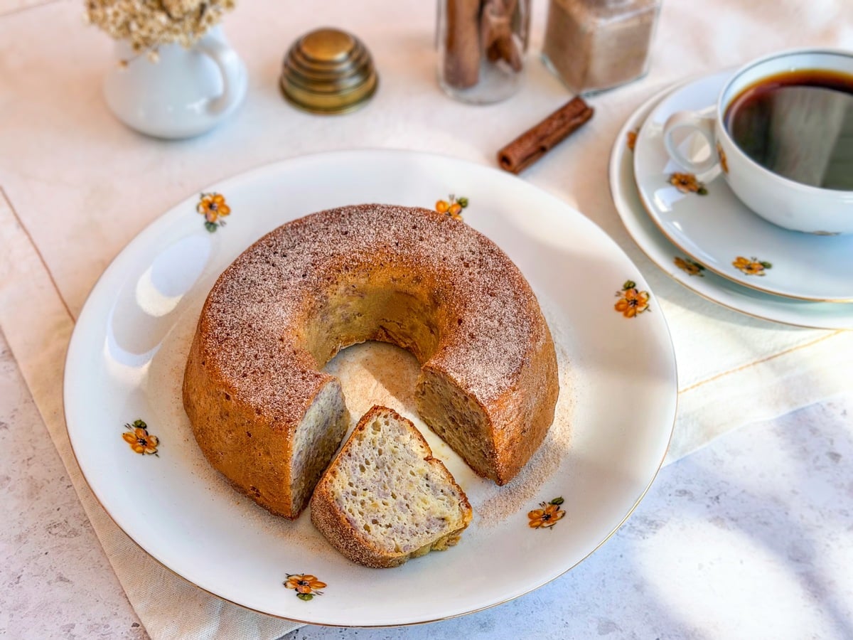 Bolo de banana fit com 3 ingredientes