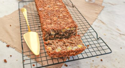 Bolo de banana fit com aveia